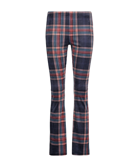 Velvet leggings, Blue