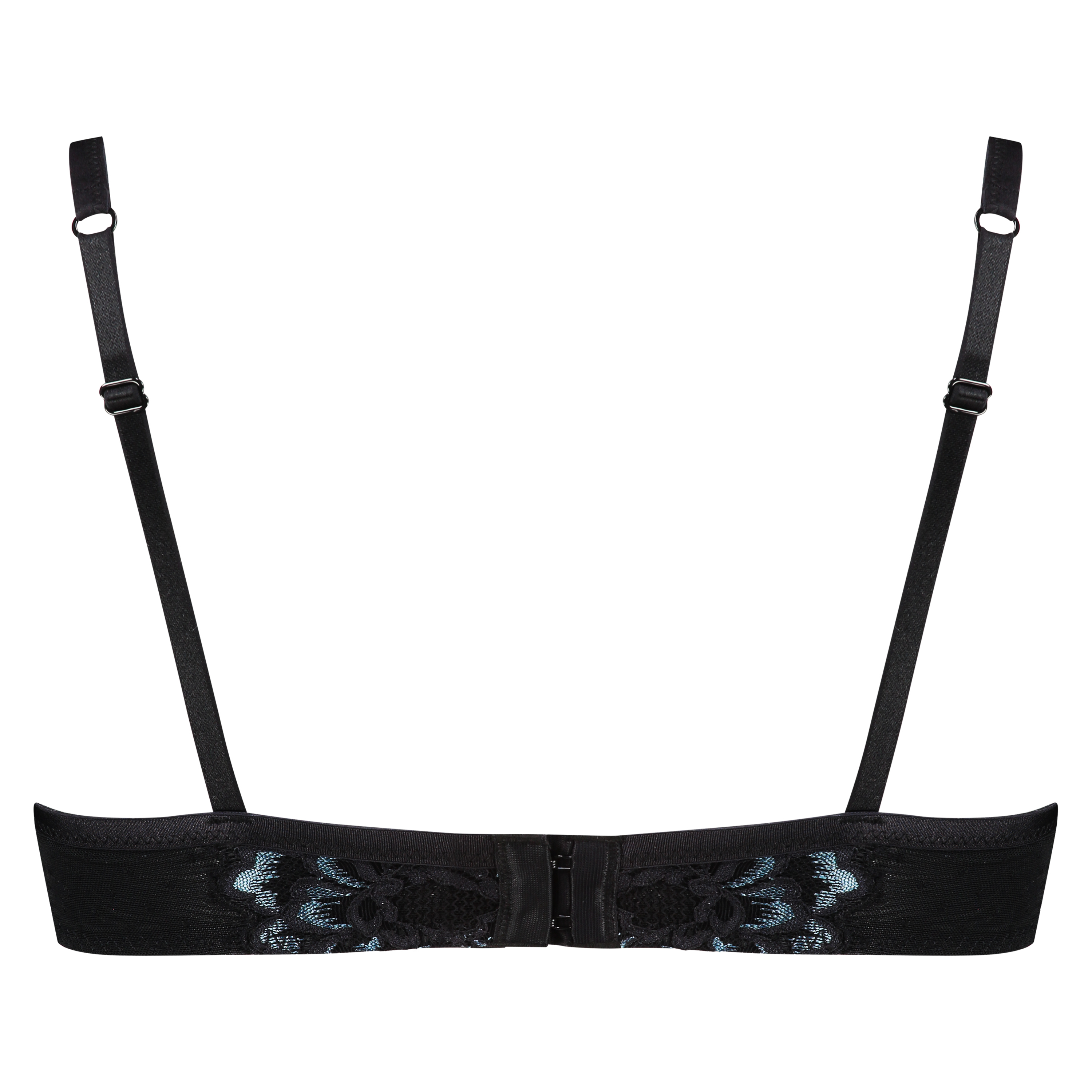 Doutzen Enchanted padded underwired half-cup bra, Black, main