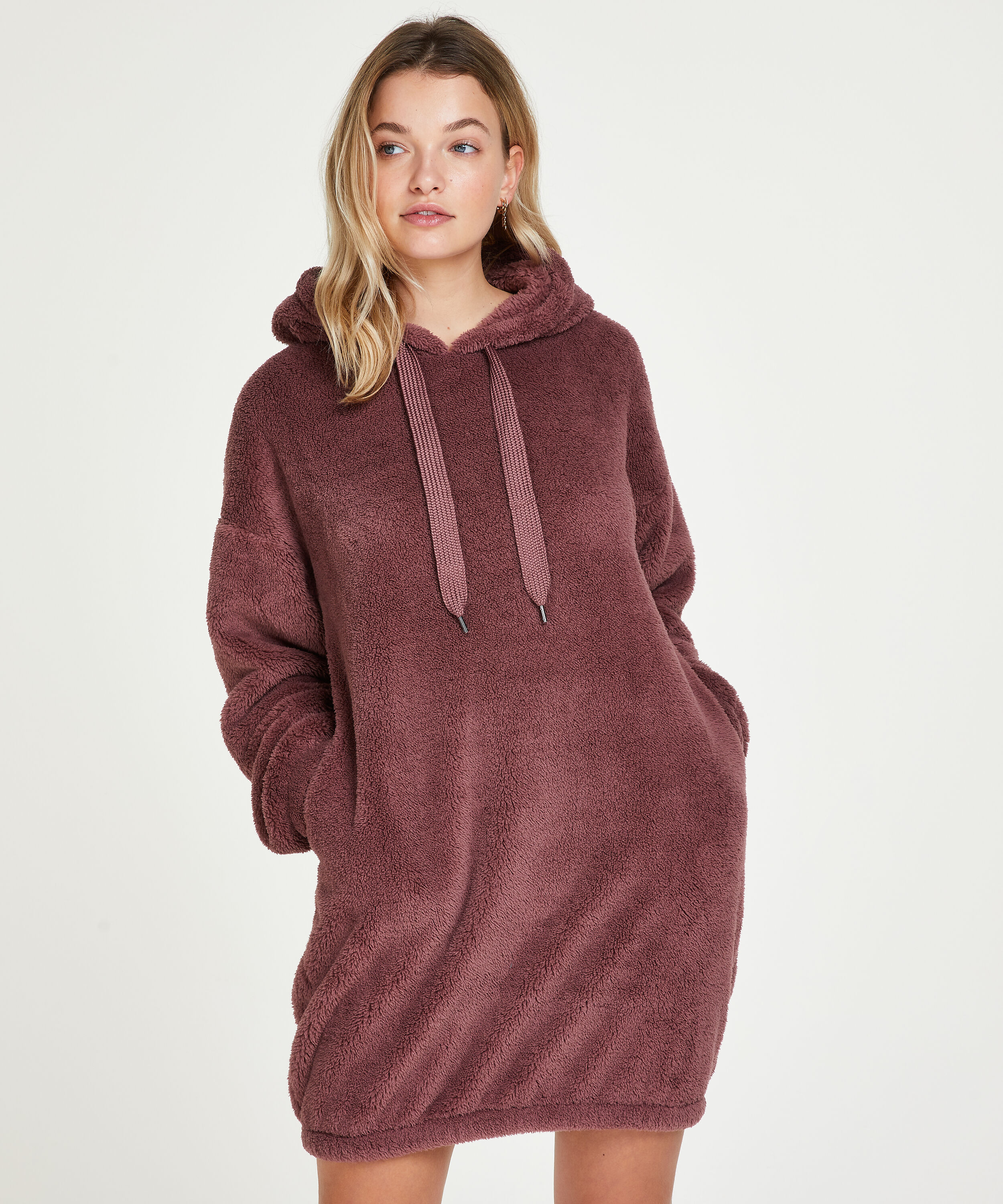 Snuggle Fleece Dress, Pink