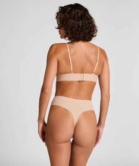 Smooth Triangle Bralette, Beige