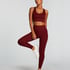 HKMX High waisted seamless sport legging, Red