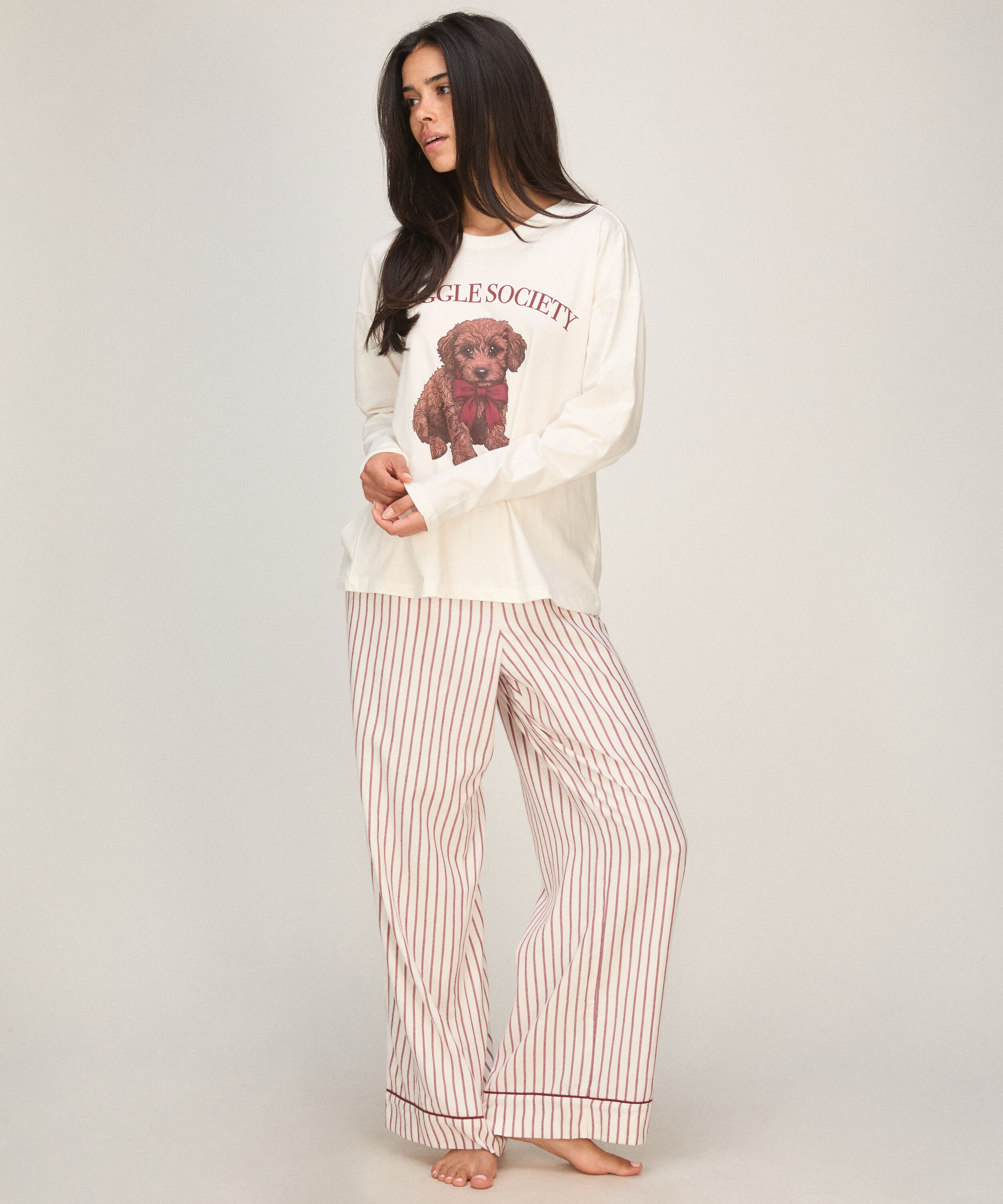 Pyjama Set Viscose, White