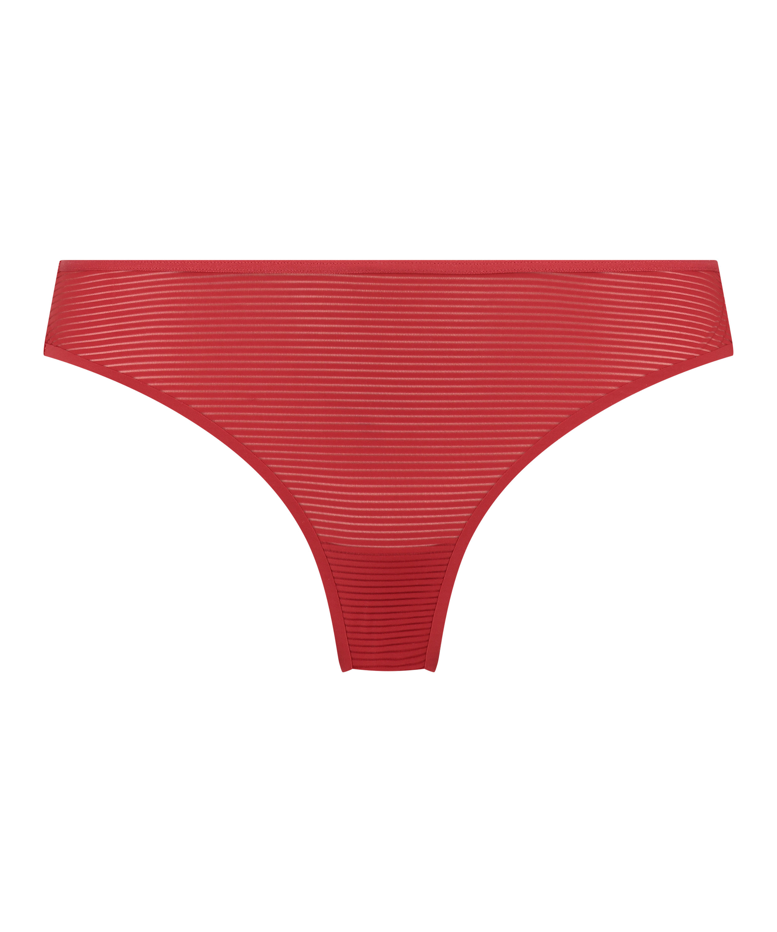 Invisible thong Stripe mesh, Red, main