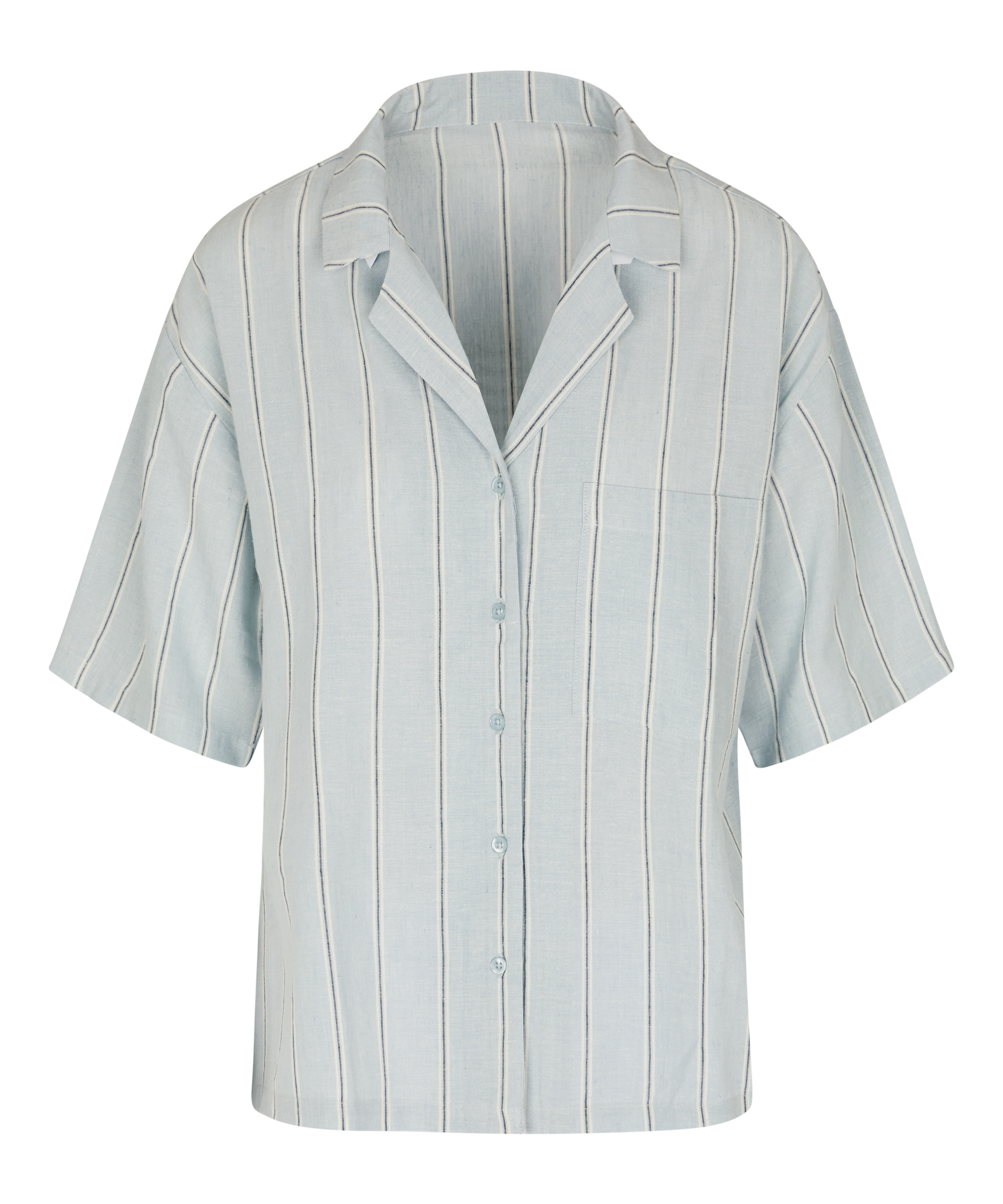 Jacket Linen, Blue, main