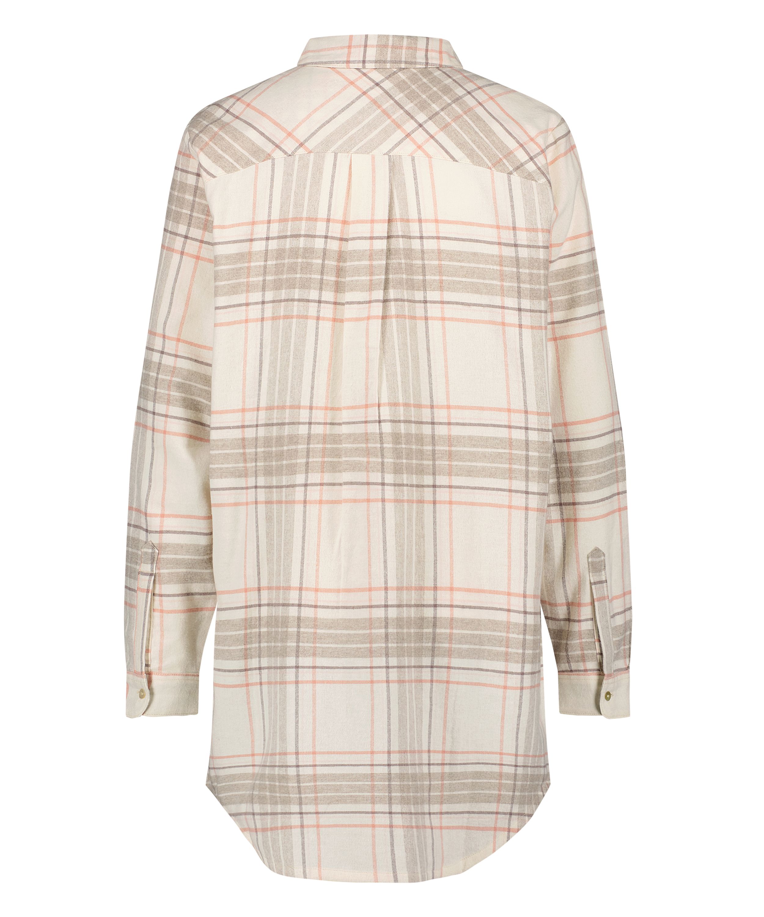 Boyfriend Check Nightshirt, Beige, main
