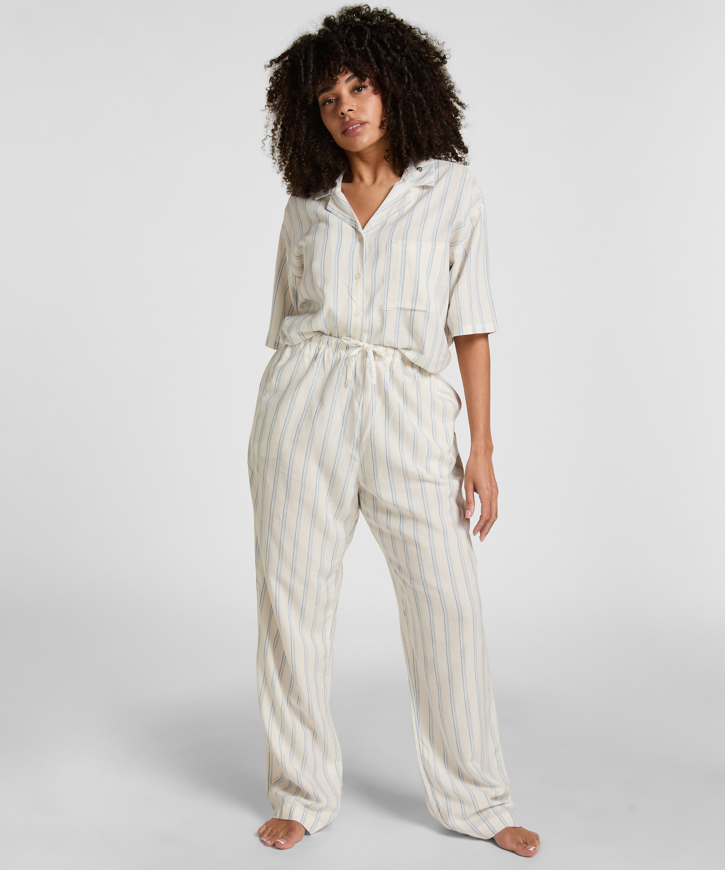 Pant Linen, White, main
