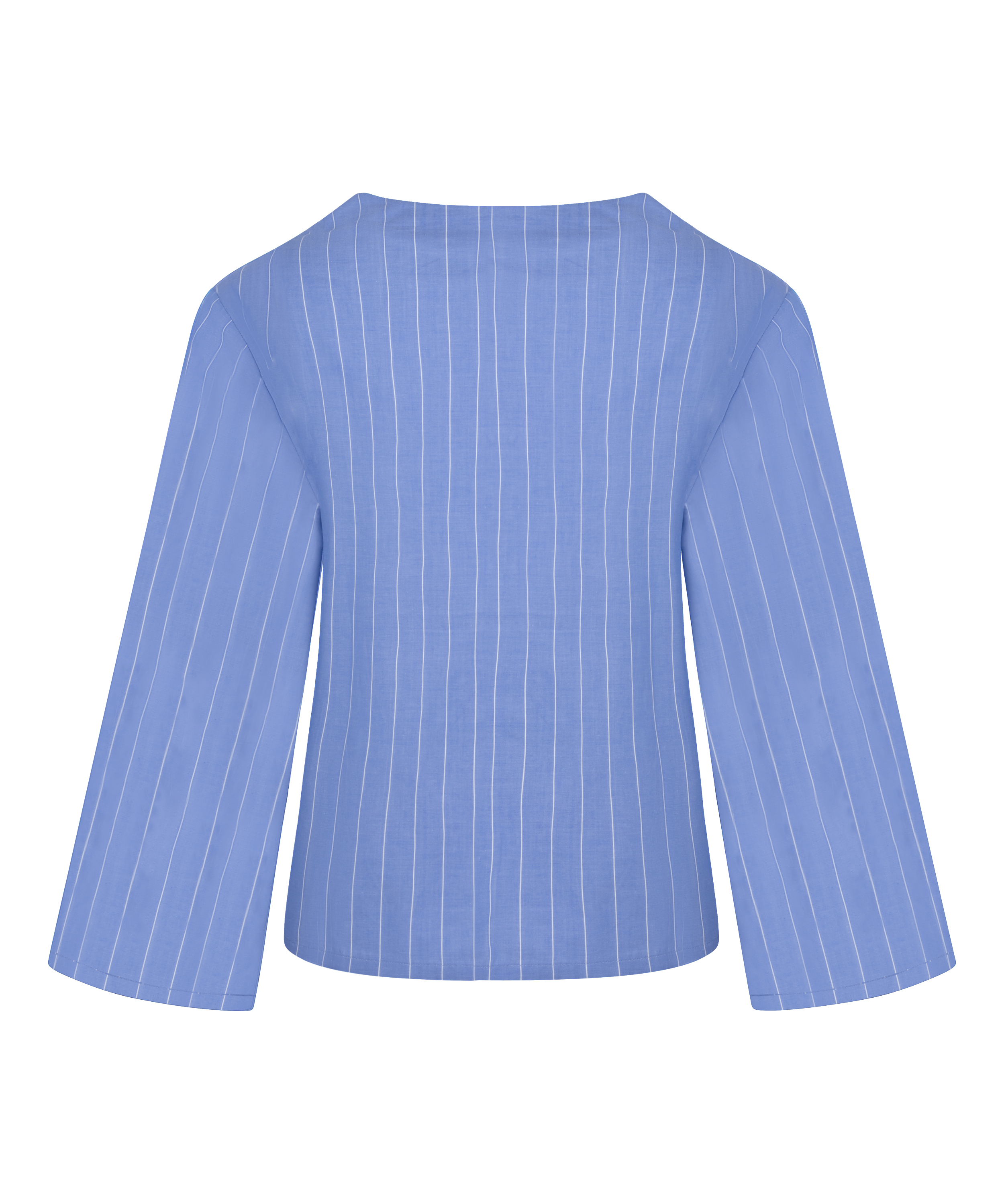 Striped Pyjama Jacket, Blue, main