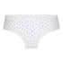 V-shaped Brazilian knickers mesh, White