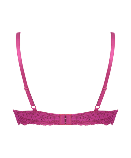 Rose padded push-up bra, Purple