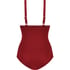 Scallop swimsuit, Red