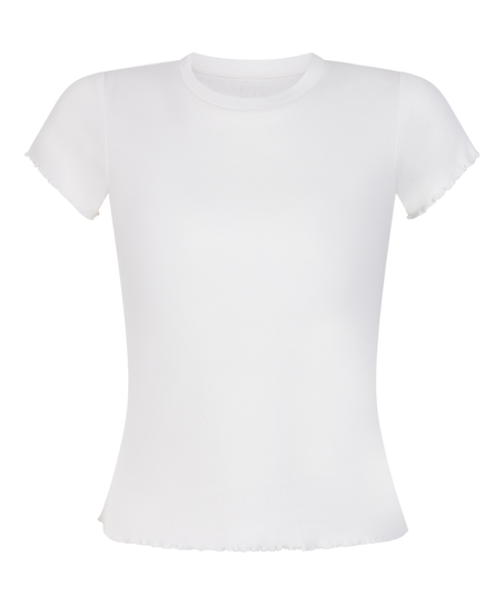 Short Sleeve Cotton Shirt, White