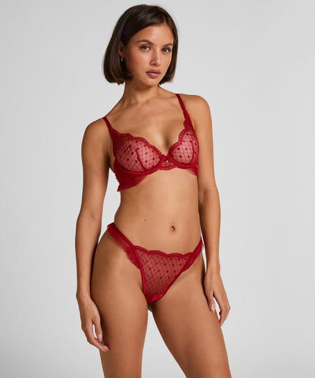 Cordelie Non-Padded Underwired Bra, Red