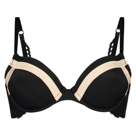 Nikki padded underwired bra, Black