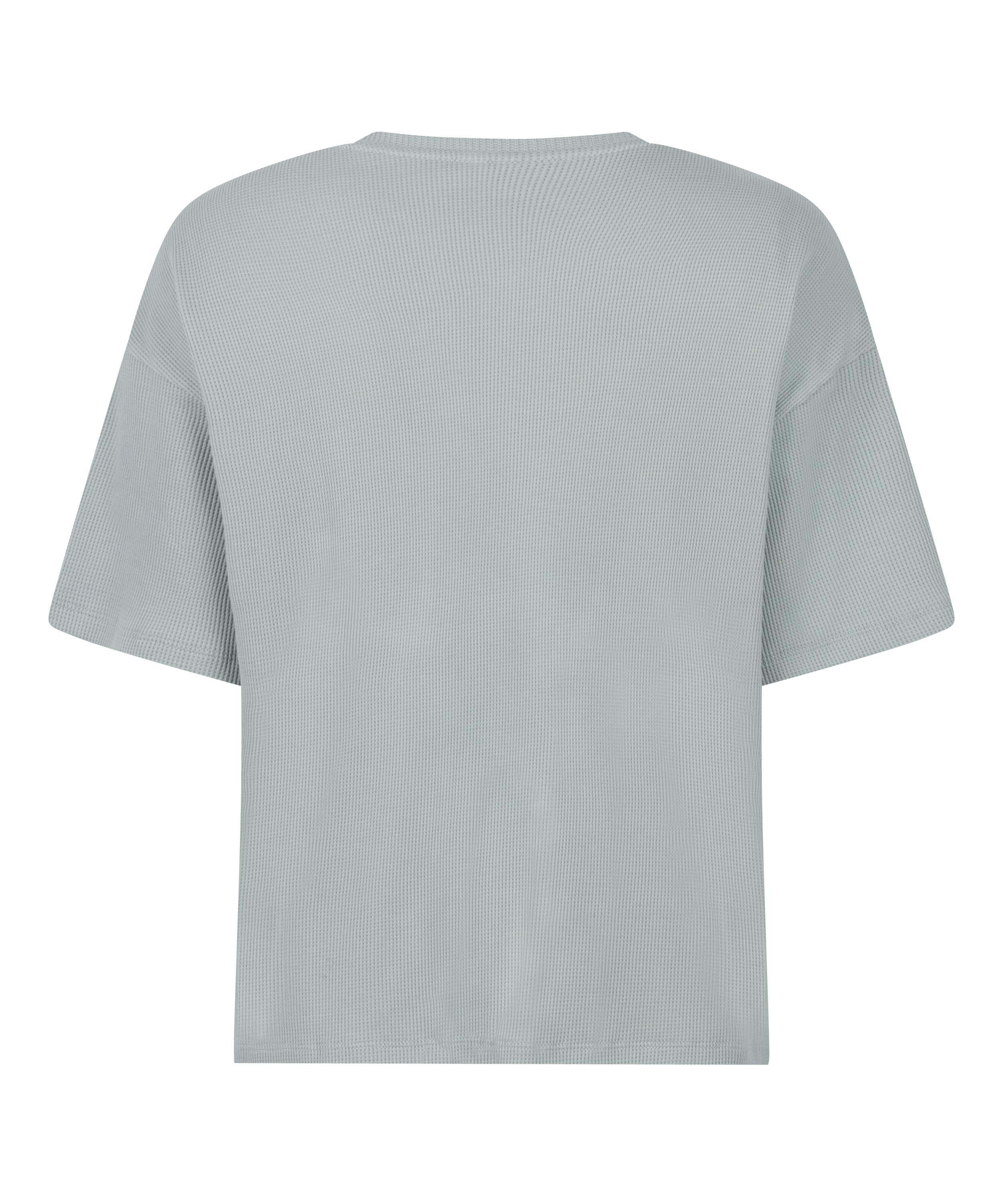 Pyjama Top Waffle, Green, main