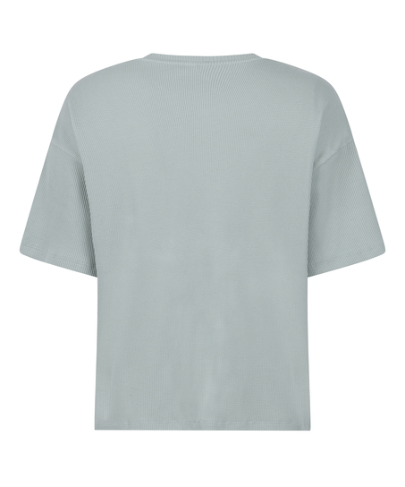 Pyjama Top Waffle, Green