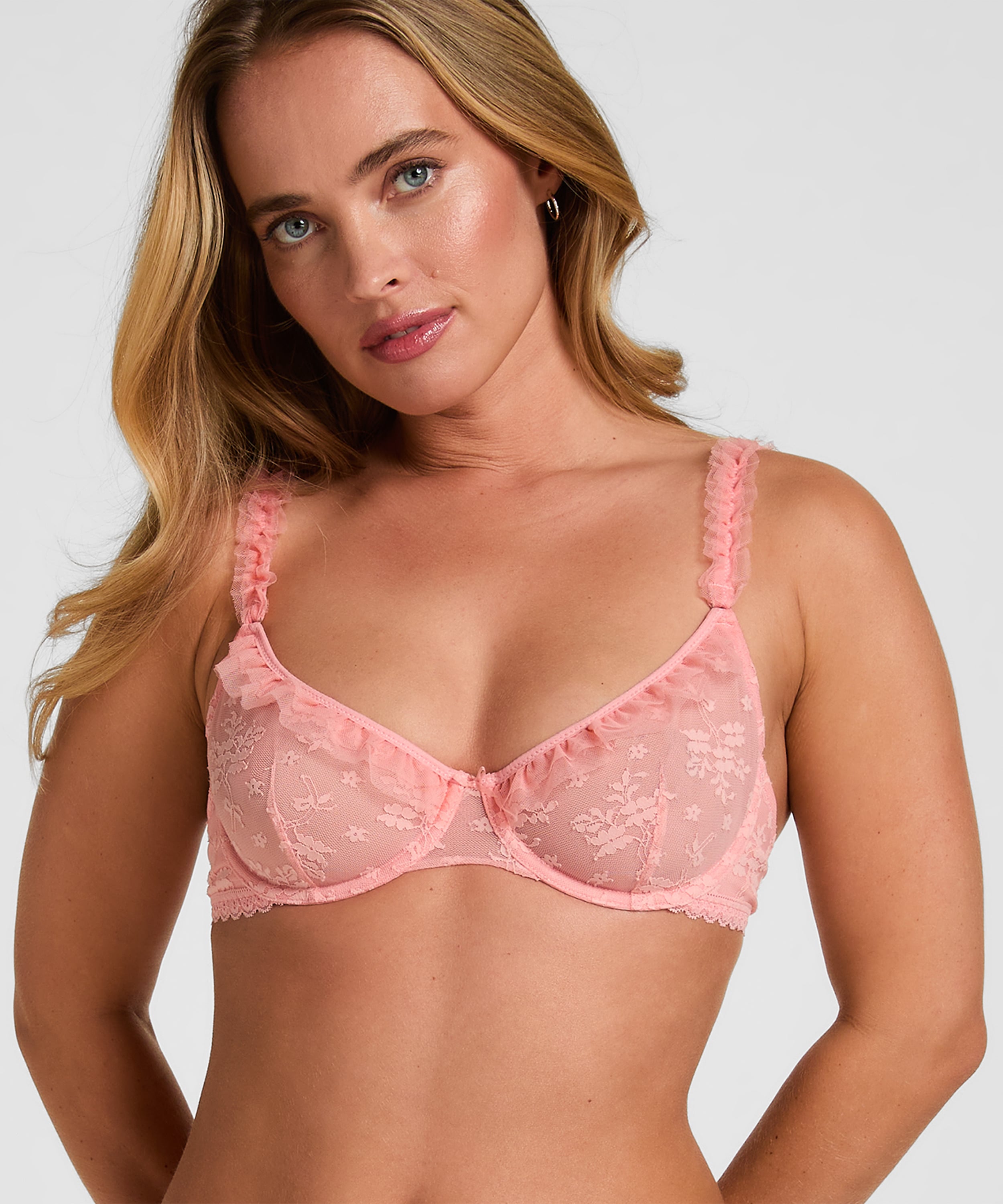 Non-Padded Underwired Bra Darcy, Pink, main