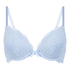 Teddy Padded Push-Up Underwired Bra, Blue