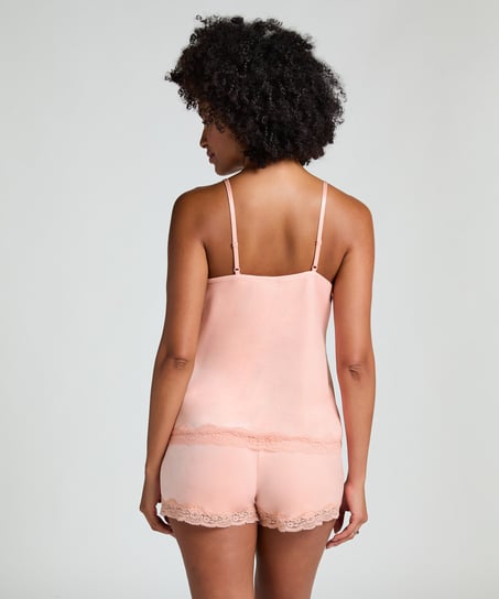 Short Velours Lace, Pink