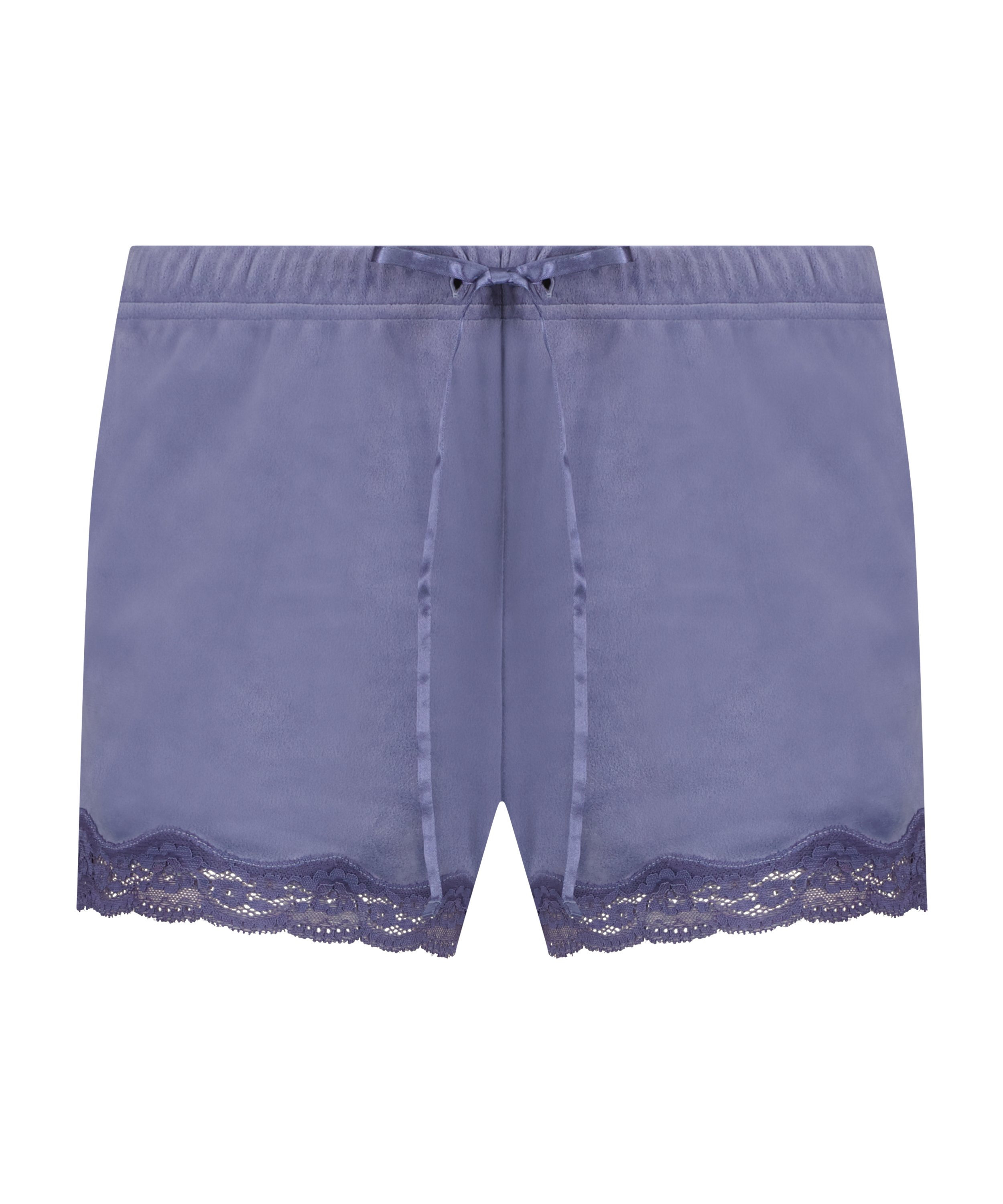 Velvet lace shorts, Purple, main