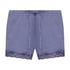 Velvet lace shorts, Purple