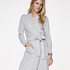 Jersey Velvet Robe, Gray