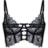 Non-Padded Underwired Longline Bra Bea, Black