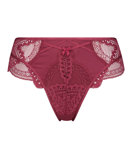 Philomena High-Waisted Brazilian Rebecca Mir, Red