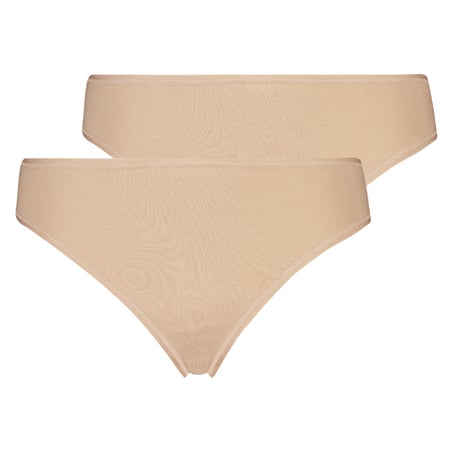 2 Cotton Thongs Kim, Beige