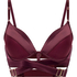 Colette Padded Underwired Longline Push-Up Bra, Purple