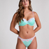 Lace & Shine Thong, Blue