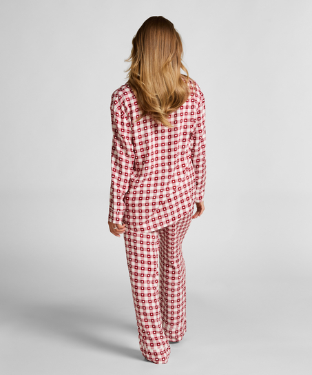 Pyjamaset Twill, Red