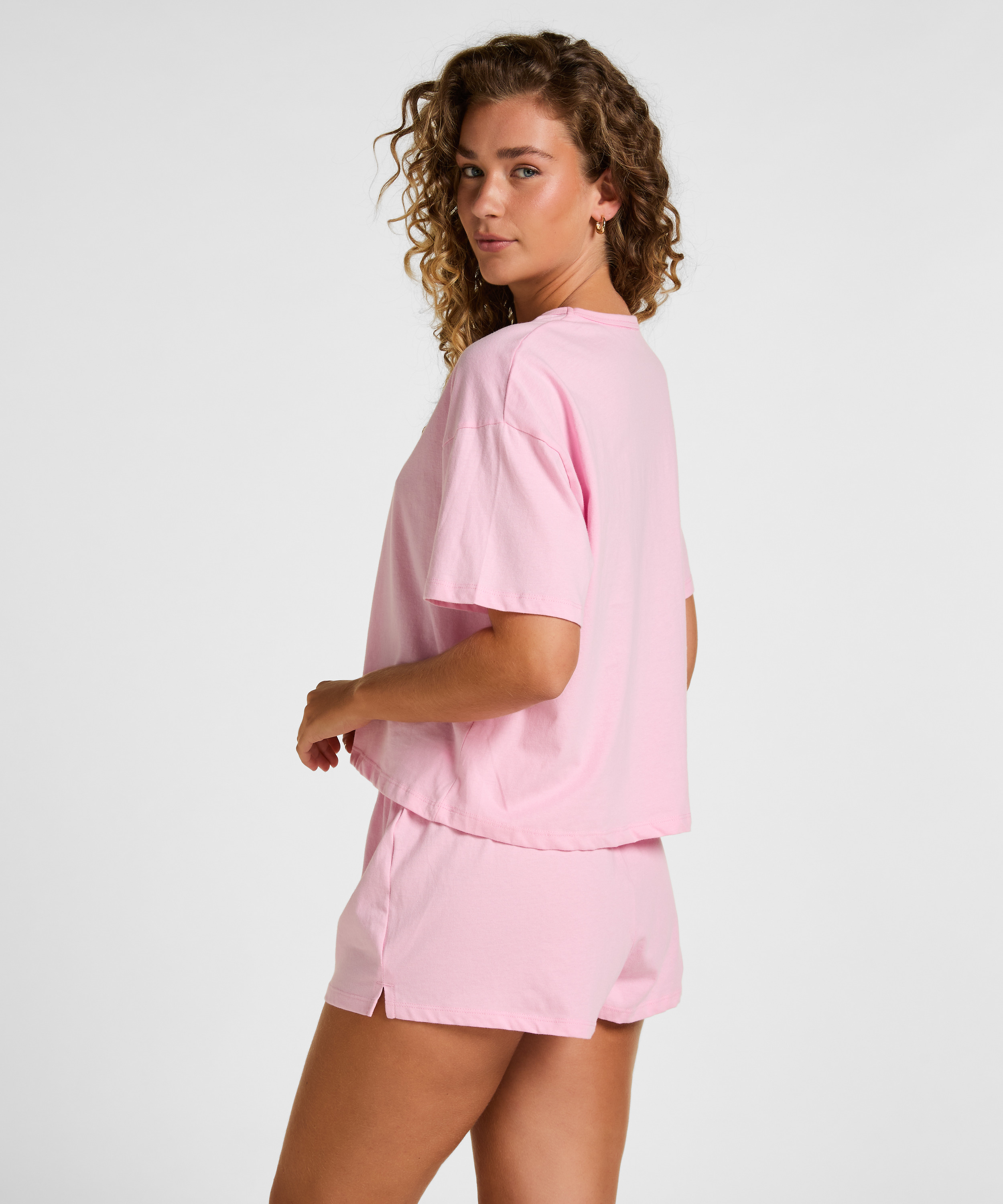 Pyjamaset Cotton, Pink, main