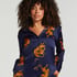 Satin Long-Sleeved Jacket, Blue