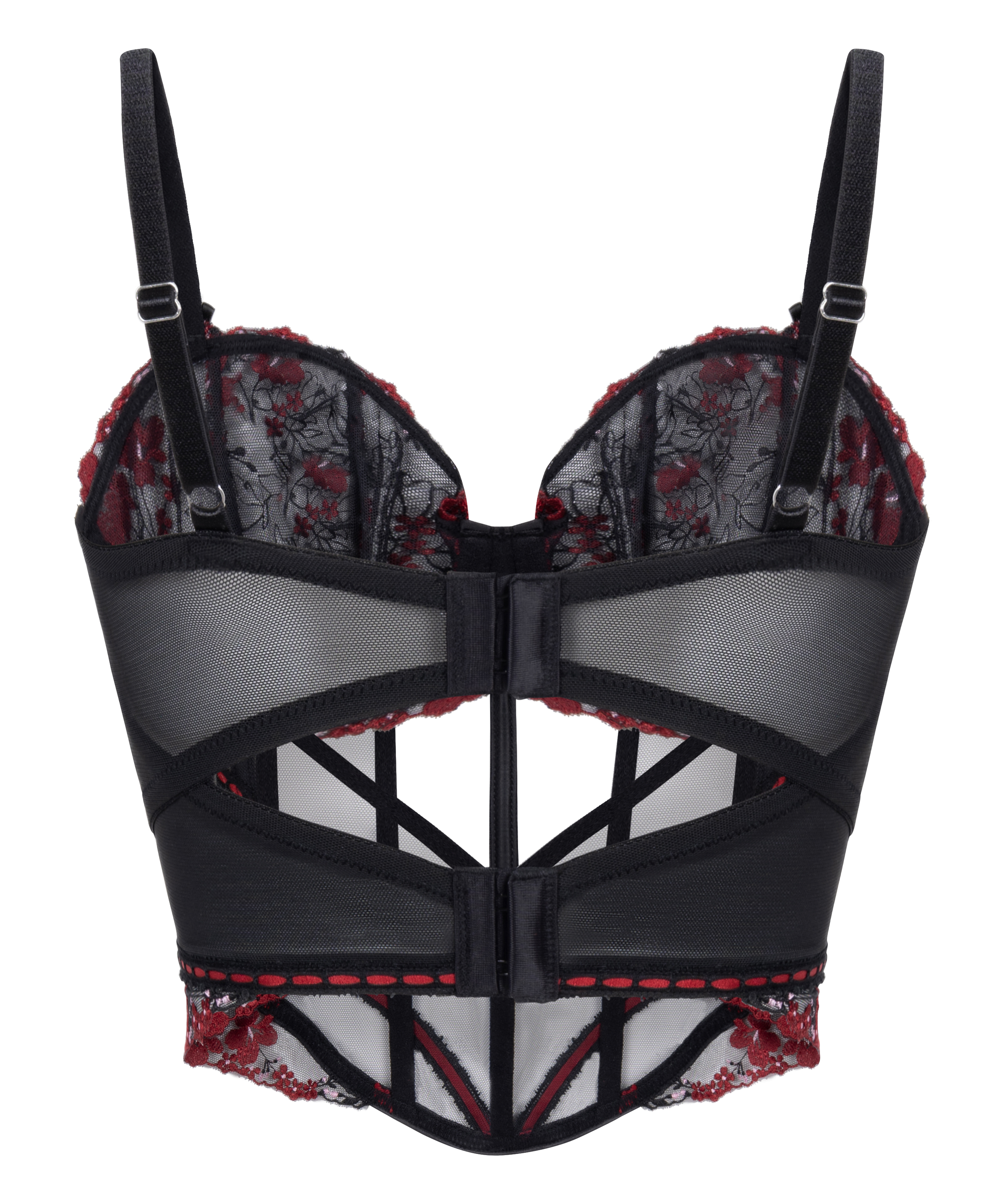 Peonie Bustier, Black, main