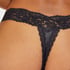 Cotton extra low thong, Gray
