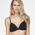 Padded underwired push-up bra, Black