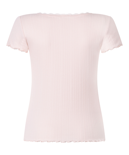 Pointelle Top Lace, Pink