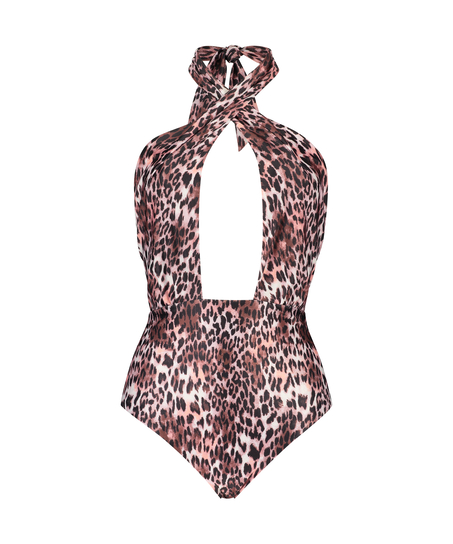 Leopard swimsuit, Brown