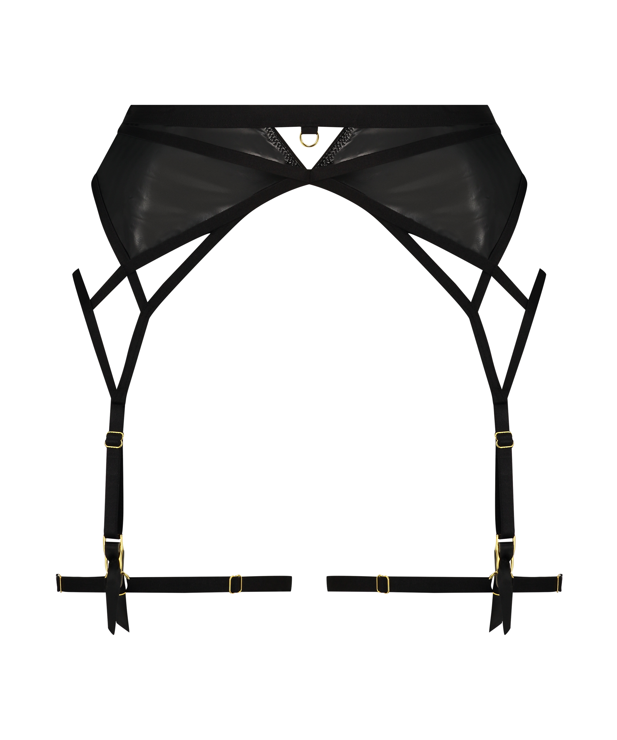 Seductress Suspenders, Black, main