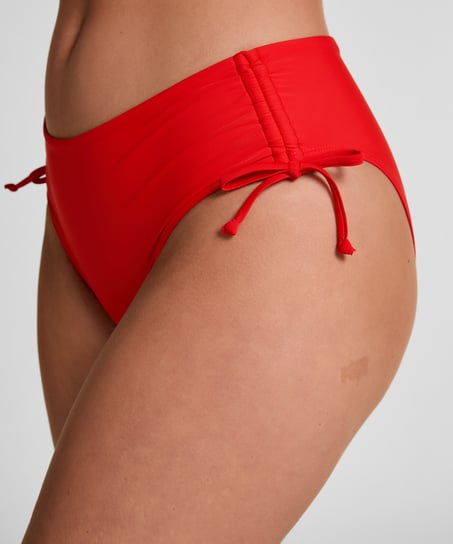Midi Bikini Bottom Luxe, Red