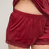 Short Velours Lace, Red