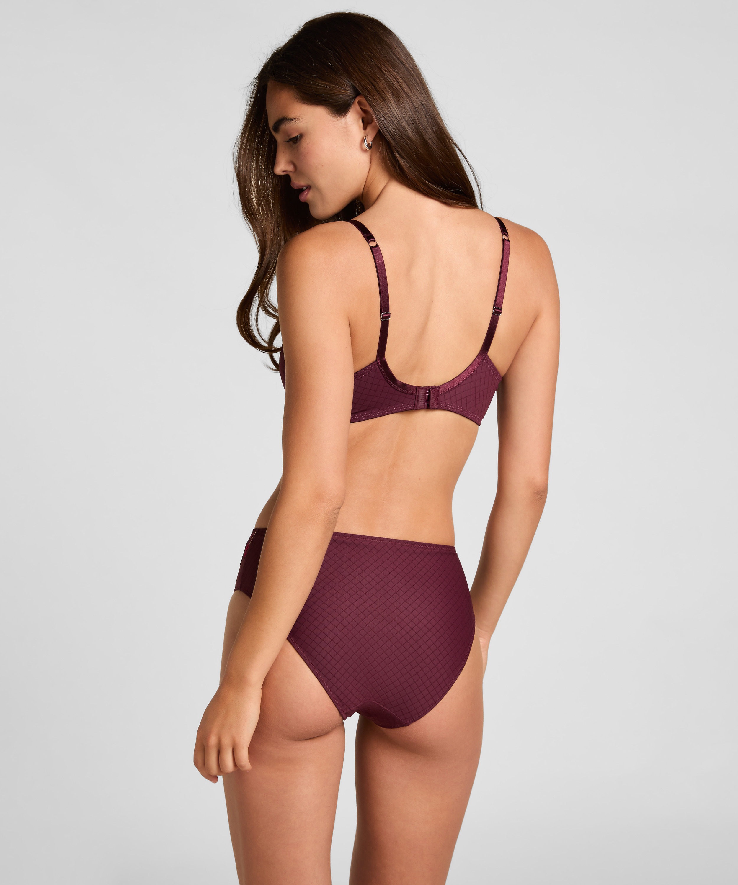 Non-Padded Underwired Bra Helena, Purple, main