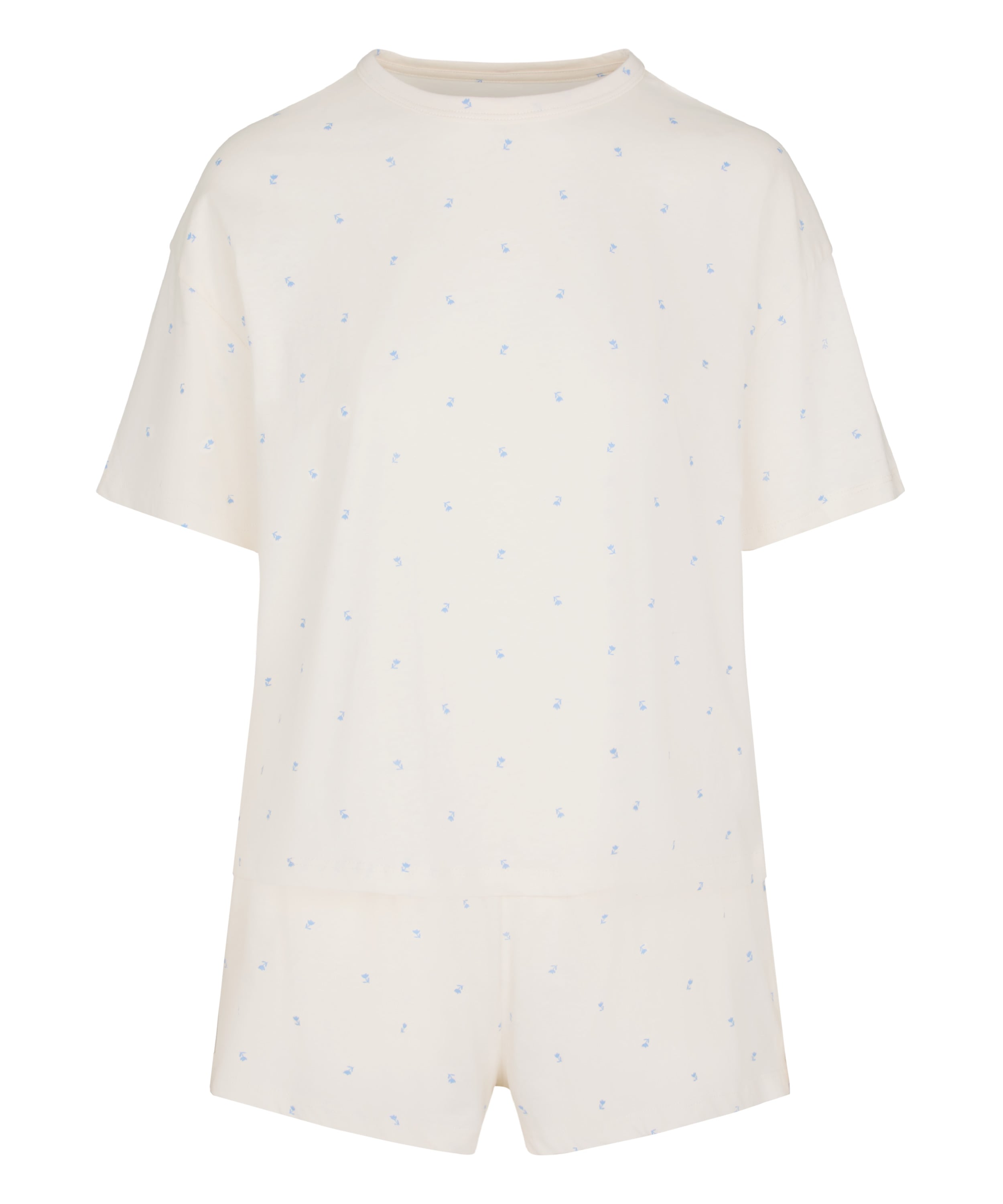 Pyjama Set Cotton, White, main