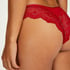 Heather High Leg Brazilian, Red