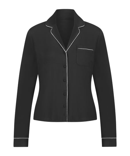 Essential Jersey Long-Sleeved Jacket, Black