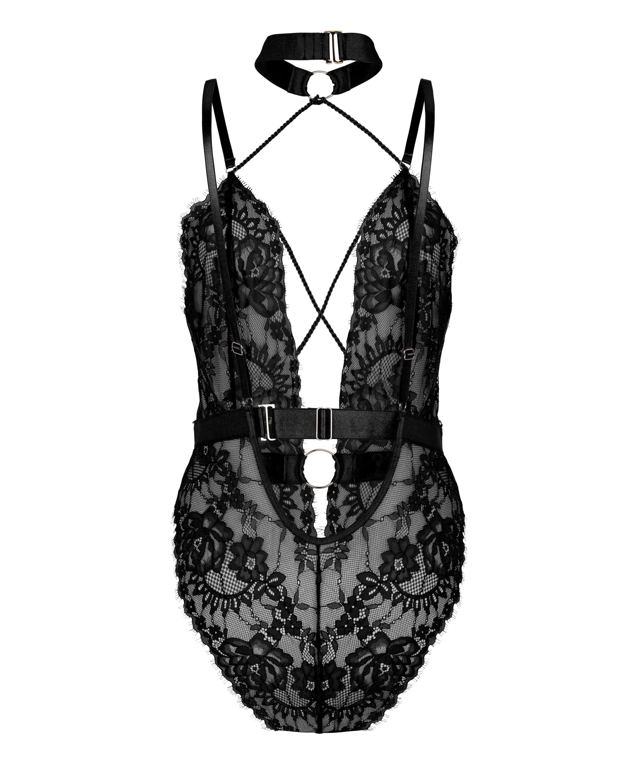 Private Brandy body open crotch, Black, main