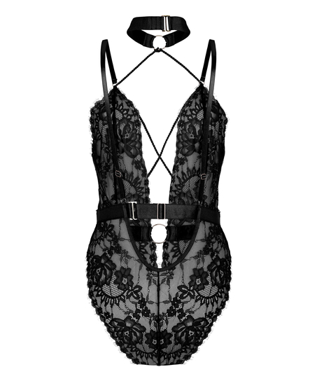 Private Brandy body open crotch, Black