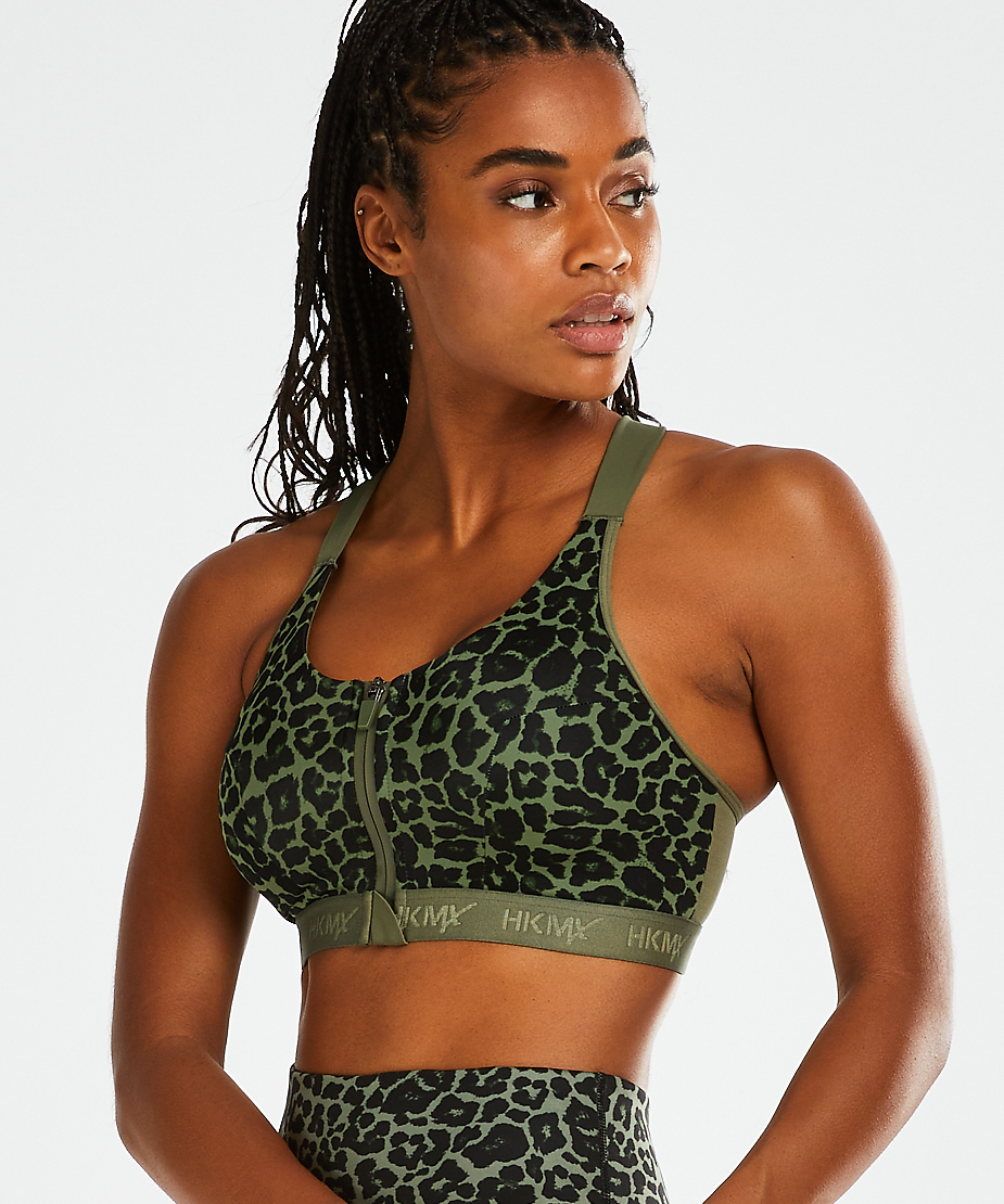 HKMX Sports bra The Pro Level 3, Green, main