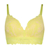 Shiloh Padded Longline Non-Underwired Bra, Yellow