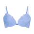 Marine Padded Push-Up Underwired Bra, Blue